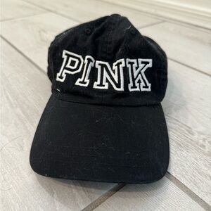 PINK black baseball cap hat